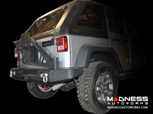 Jeep Wrangler JK Tire Carrier - Black - (ADD ON FOR RS-10 & 11) 